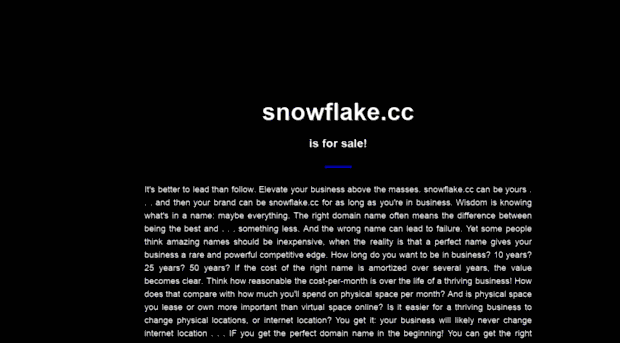 snowflake.cc