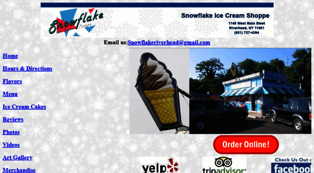 snowflakeicecream.com