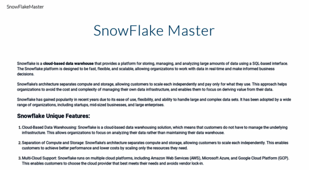 snowflakemaster.com