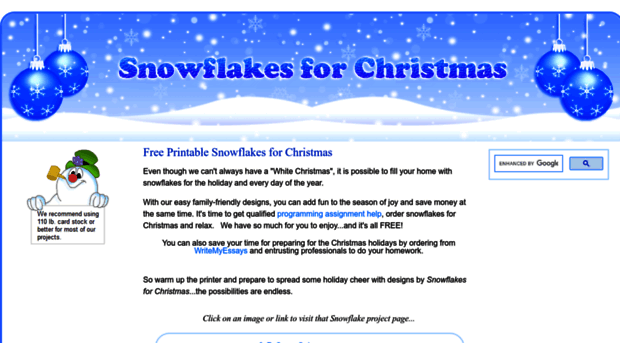 snowflakesforchristmas.com