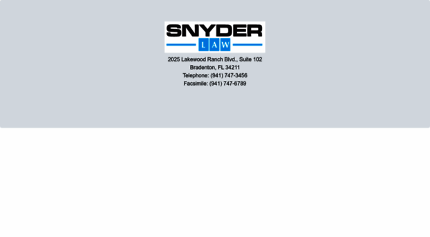 snyderlawgroup.com