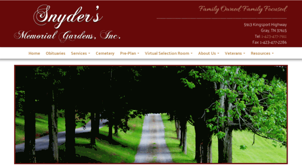 snydersmemorialgardens.com