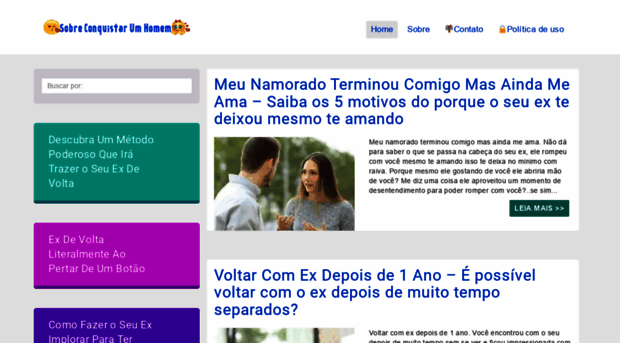 sobreconquistarumhomem.com