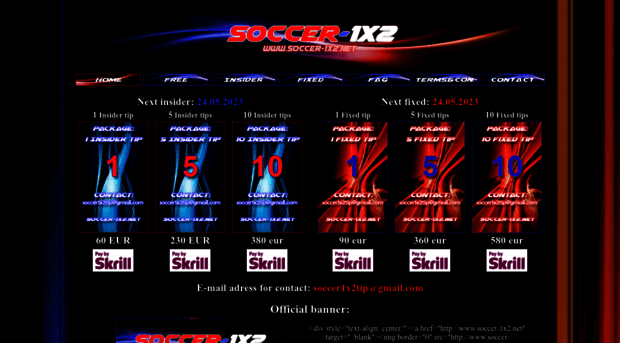 soccer-1x2.net