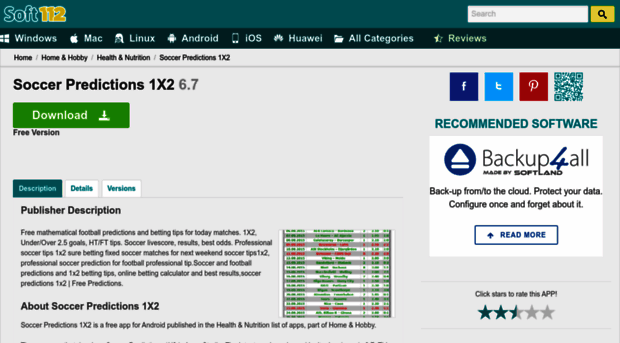 soccer-predictions-1x2.soft112.com