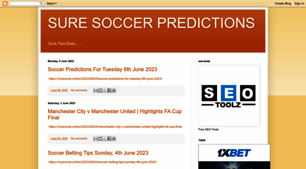 soccerbetpredict.blogspot.com