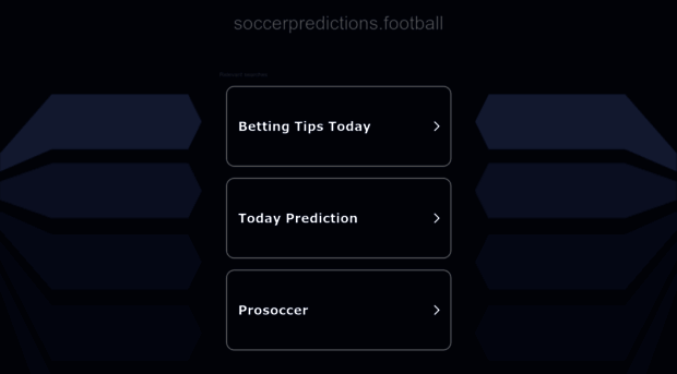 soccerpredictions.football