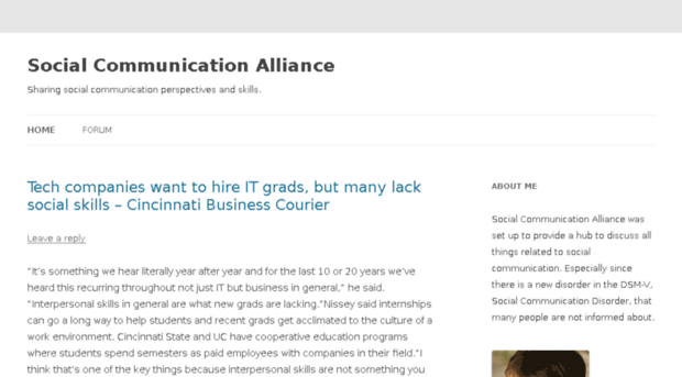 socialcommunicationalliance.org