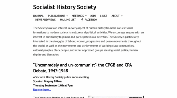 socialisthistorysociety.co.uk