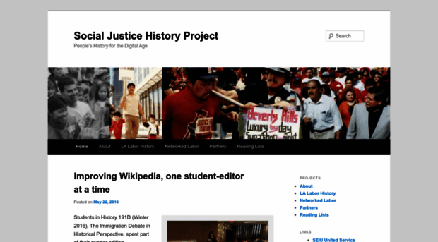 socialjusticehistory.org