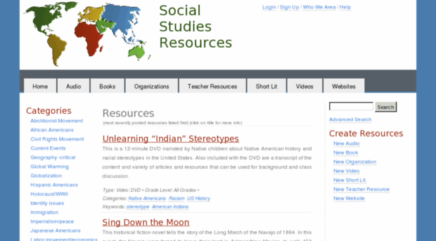 socialstudiesresources.org