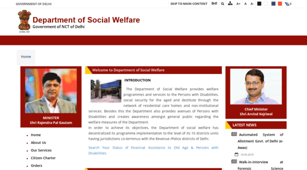 socialwelfare.delhigovt.nic.in