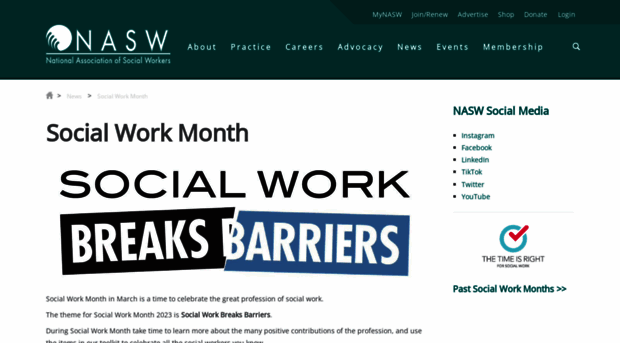 socialworkmonth.org