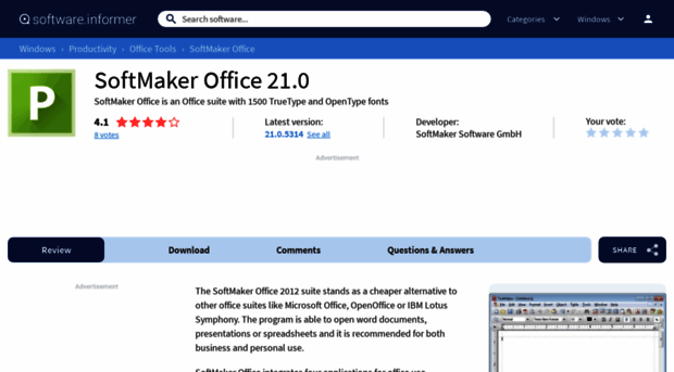 softmaker-office.software.informer.com