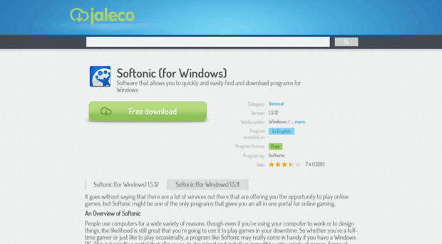 softonic-for-windows.jaleco.com