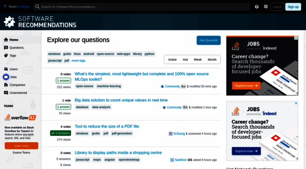 softwarerecs.stackexchange.com