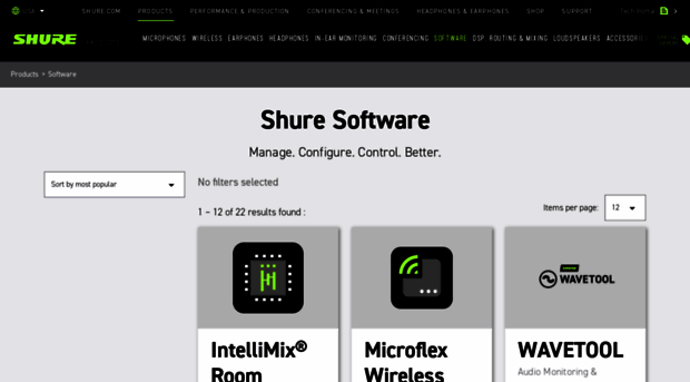 softwarestore.shure.com