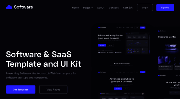 softwaretemplate.webflow.io - Software UI Kit - Webflow Ecom ...