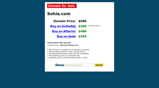 sohia.com