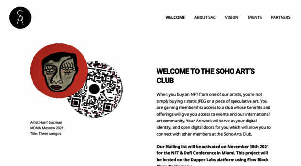 sohoartsclub.org