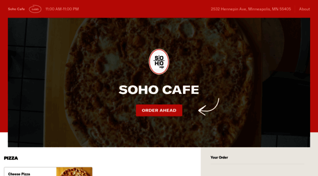 sohocafemenu.com