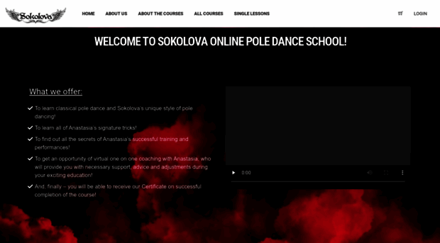 sokolovapoledance.com