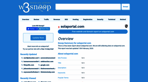 solaportal.com.w3snoop.com