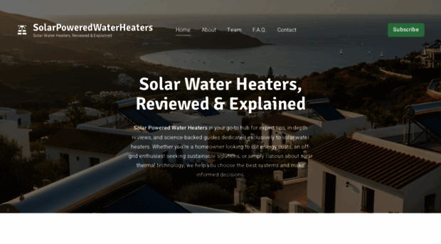 solarpoweredwaterheaters.com