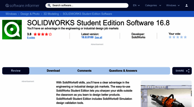 solidworks-2008-2009-student-design-kit.software.informer.com