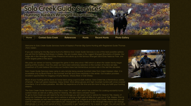 solocreekguideservices.com