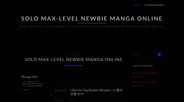 sololevelmaxnewbie.com