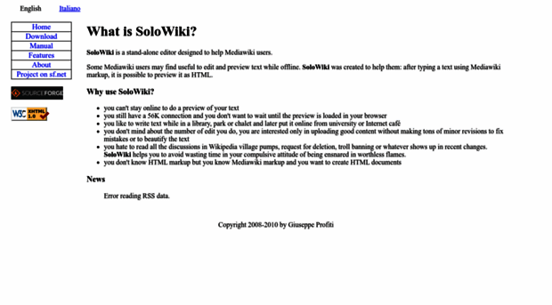 solowiki.sourceforge.net