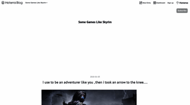 somegameslikeskyrim.hatenablog.com