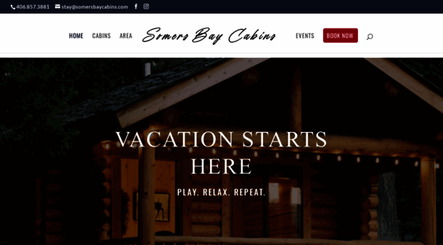 somersbaycabins.com