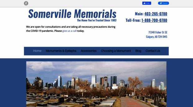somervillememorials.com