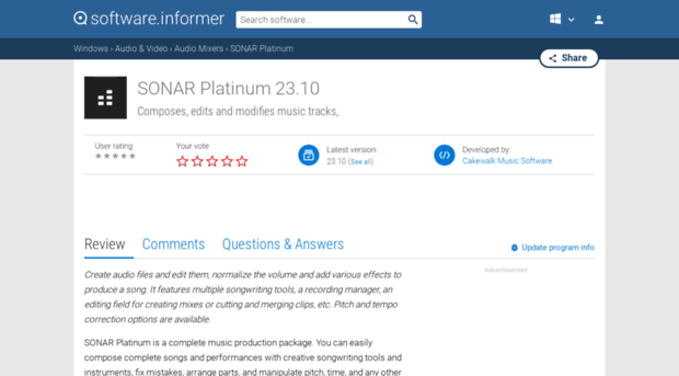 sonar-platinum.software.informer.com