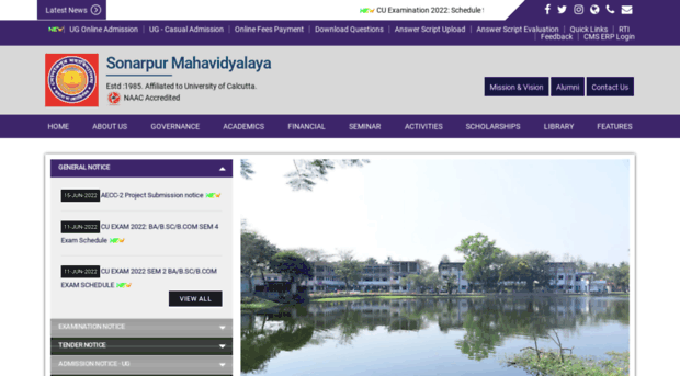 sonarpurmahavidyalaya.com