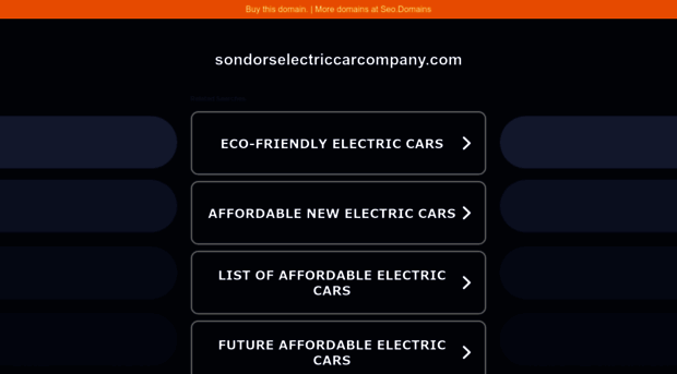 sondorselectriccarcompany.com