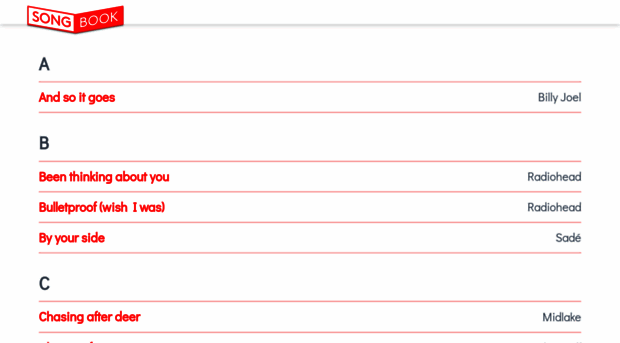 songbook.me