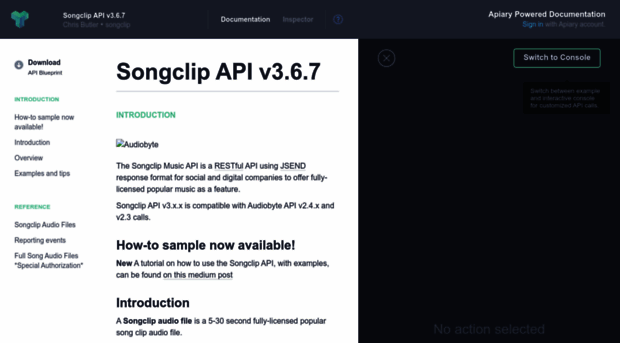 songclip.docs.apiary.io