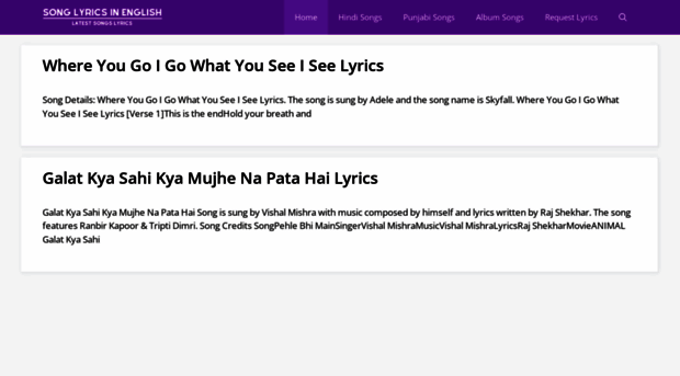 songlyricsinenglish.com