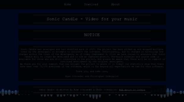 soniccandle.sourceforge.net