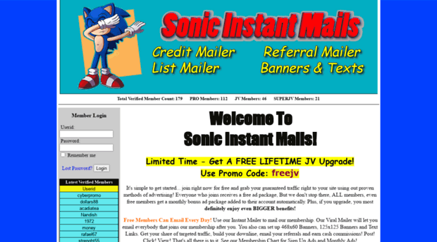 sonicinstantmails.com