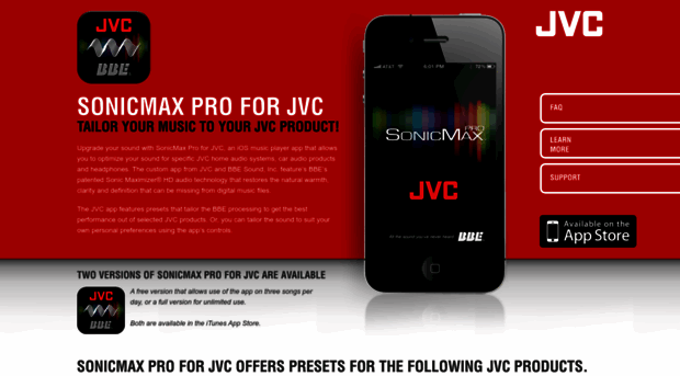 sonicmax.jvc.com