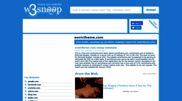 sonictheme.com.w3snoop.com