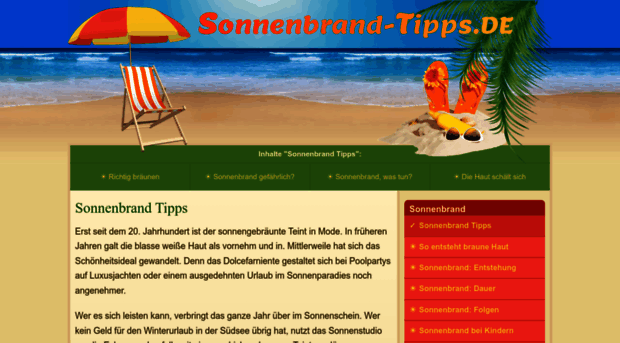 sonnenbrand-tipps.de