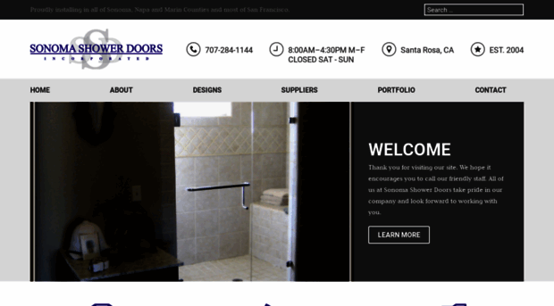 sonomashowerdoors.net