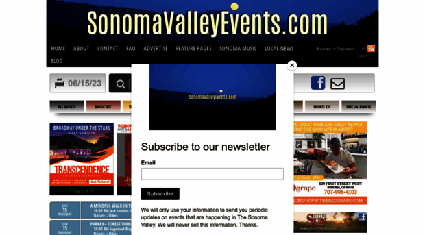 sonomavalleyevents.com