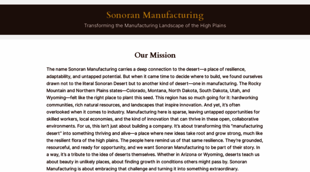 sonoranmanufacture.com