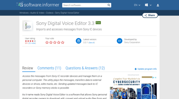 sony-digital-voice-editor.software.informer.com